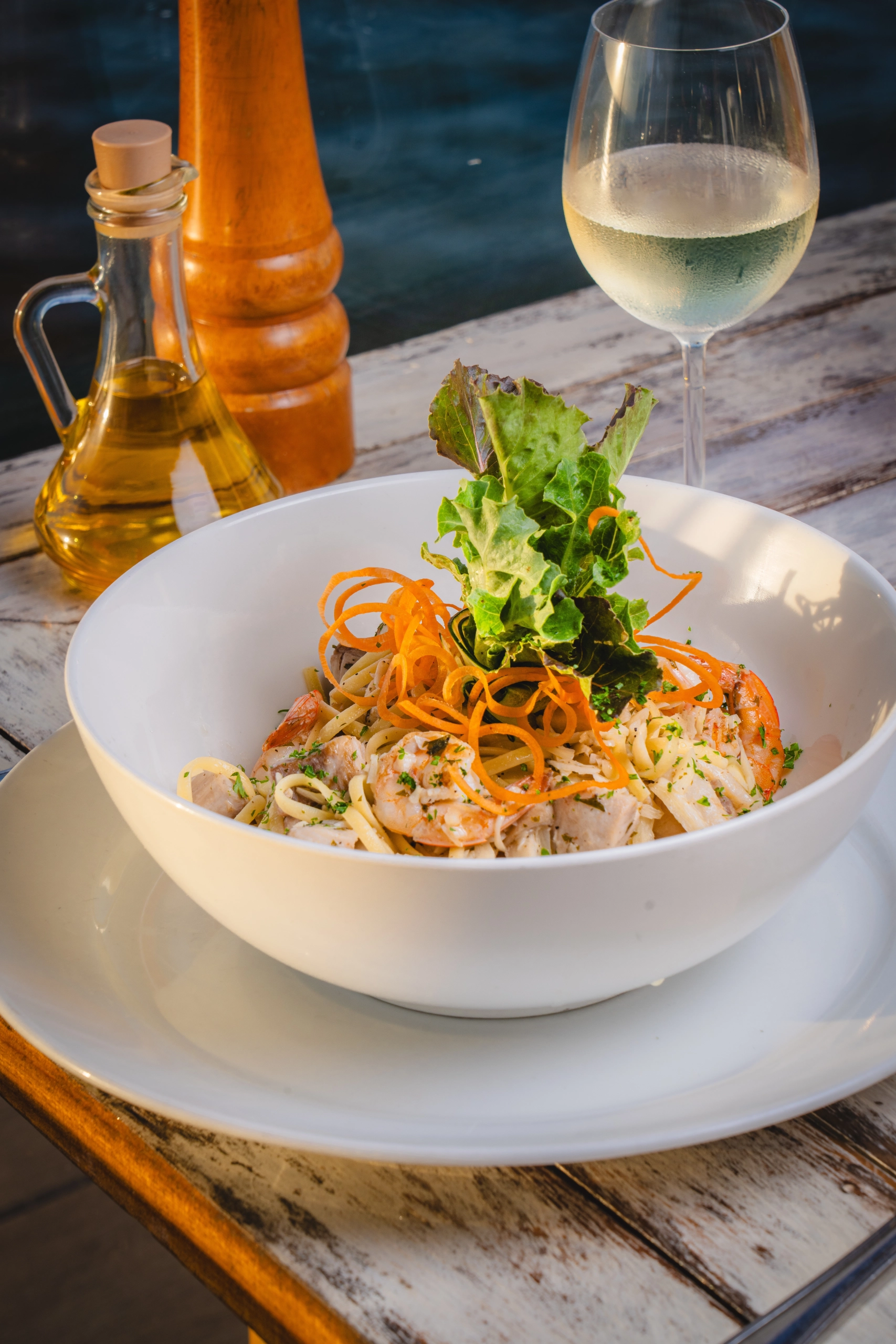 Caribbean dining atmosphere